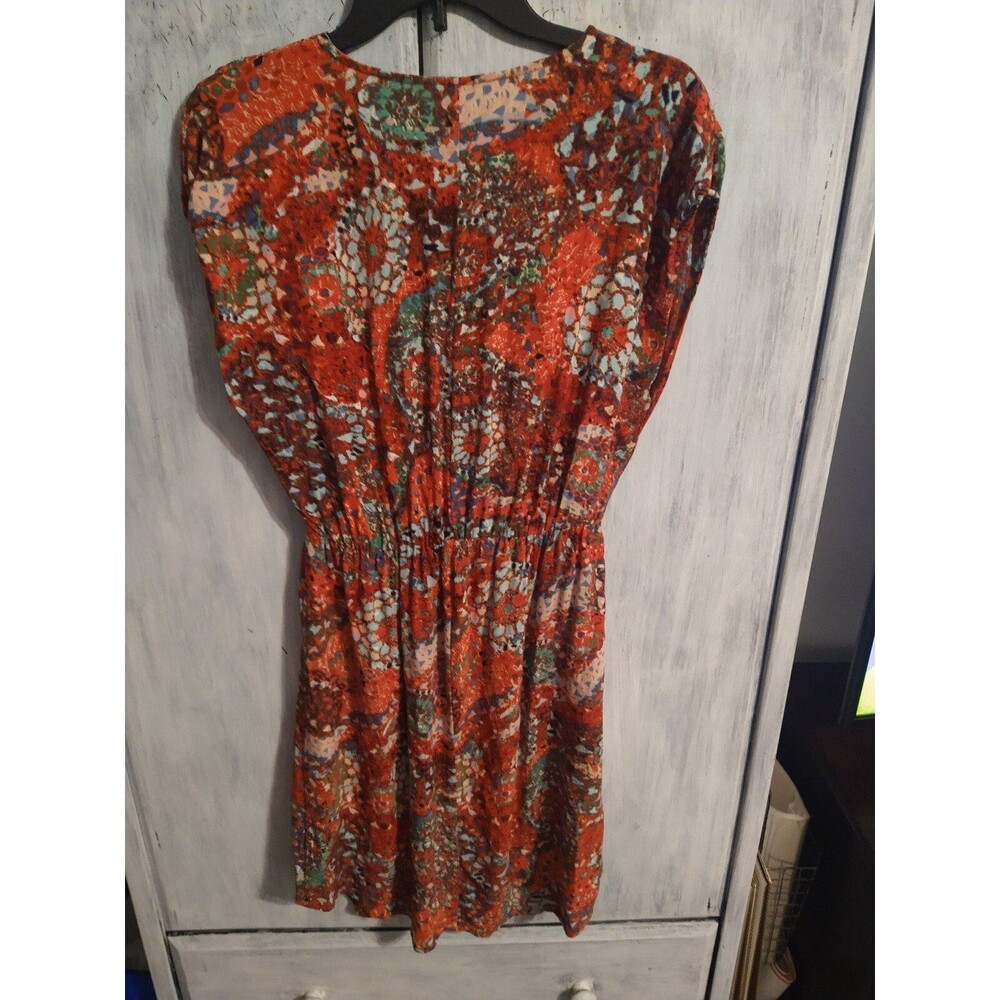 Cabi Vneck knee length ladies Dress Md boho  Feminine Cottage Core Beachy - Picture 4 of 10